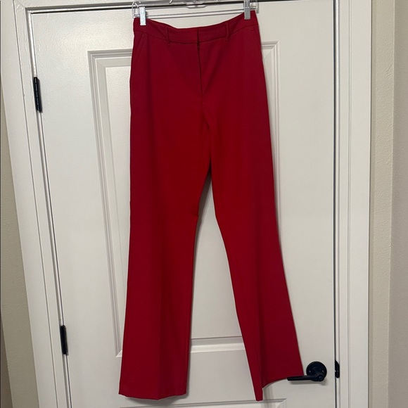 White House Black Market Pants - White House Black Market Vibrant Red Flare Pants